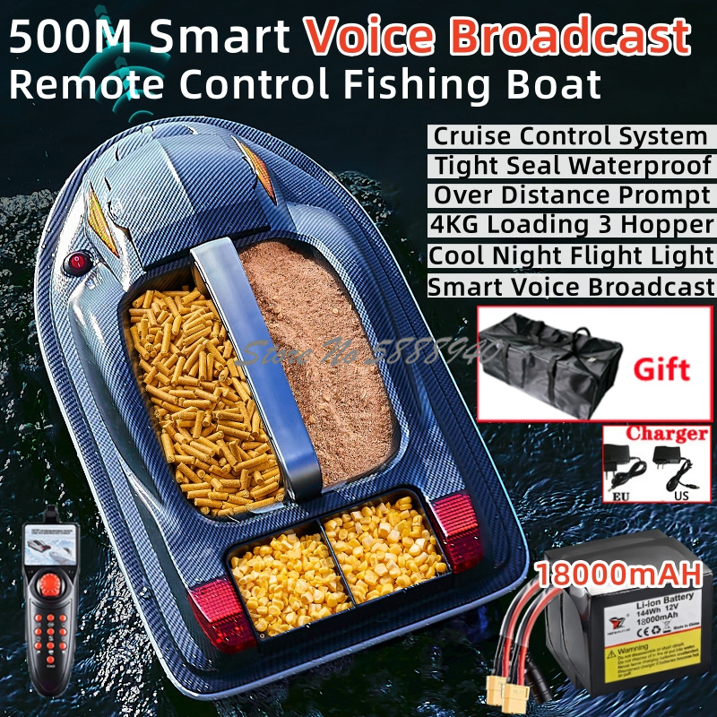 Smart Voice Broadcast RC Bait  - Fishing Boat Navigation Light recension och pris